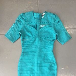 Sara Boo turquoise one-piece pencil skirt